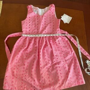 NWT Bonnie Jean Pink Gingham Dress